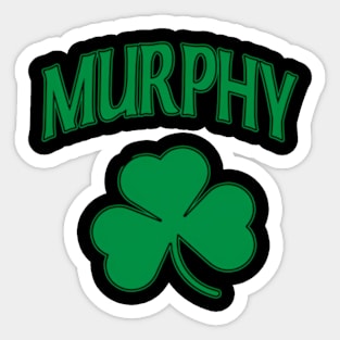 Murphy Irish Family Shamrock St Patricks Day Sticker